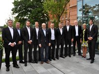 Ministerpr�sident Torsten Albig empfing den THW Kiel.