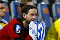 Nationalkeeper Silvio Heinevetter will das Torh�terduell gegen Palicka und Omeyer f�r sich entscheiden.