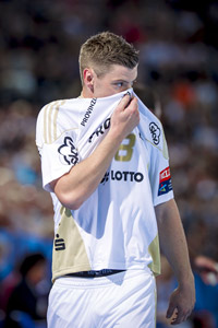 Kein Grund sich zu verstecken: Niclas Ekberg �berzeugte mit vier Treffern aus vier Versuchen.