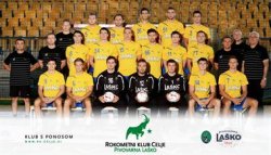 Das Team von RK Celje Pivovarna Lasko, Gegner des THW in der  Gruppenphase der Champions League.