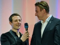 Filip Jicha im Gespr�ch mit Moderator Alexander Bommes.