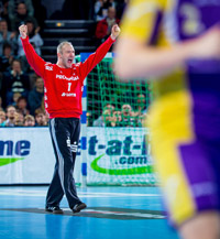 Thierry Omeyer hatte mit seinen Paraden geh�rigen Anteil am Viertelfinaleinzug.