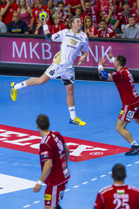 Filip Jicha war bester Feldtorsch�tze  der Partie mit sieben Treffern.