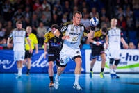 Christian Zeitz l�uft nach einem erfolgreichen Steal aufs gegnerische Tor zu.