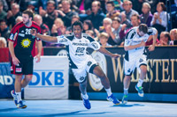 Wael Jallouz jubelt nach einem seiner drei Treffer.