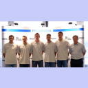 Noka mit den Neuen: Wagner, Zeitz, Boquist, Pungartnik und Ahlm.