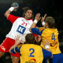 Lars Krogh Jeppesen gegen Martin Boquist beim Statoil World Cup November 2004.