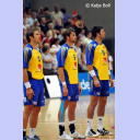 Testspiel D�nemark - Schweden: Fredrik Larsson (Mitte), Tobias Karlsson (rechts).