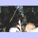 Die begeisterten THW-Anh�nger bei der R�ckkehr ihrer ungl�cklichen Helden aus Barcelona.