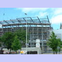 Offene Ostseehalle: Durch das Ger�st sieht man den Himmel.