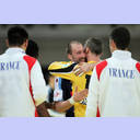 EM 2010: SLO-FRA: Vid Kavticnik und Thierry Omeyer.