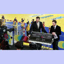 EM 2010: GER-SWE: Stefan L�vgren als TV-Kommentator.