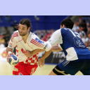 EM 2008: CRO-FRA: Balic gegen Karabatic.