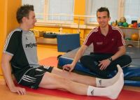 Filip Jicha in der Reha.