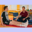 Filip Jicha in der Reha.