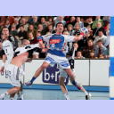 Henrik Lundstr�m im Kampf mit Florian Kehrmann.