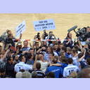 THW wird in Flensburg Meister: Jubel nach dem Abpfiff.