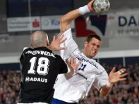 Lars Krogh Jeppesen sorgte mit seinem Treffer zum 27:24 f�r die endg�ltige Entscheidung.