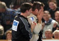 Friedrich musste nach dem Kopftreffer das Spielfeld verlassen.