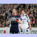 Lars Christiansen am Ball, im Hintergrund Marcus Ahlm.