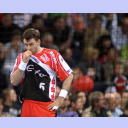 2. Halbfinale: Flensburg gegen Nordhorn: Nordhorns Piotr Przybecki.