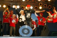 Zeremonien-Meister "Pitti" Petersen mit Oberb�rgermeisterin Angelika Volquartz.