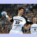 Nikola Karabatic beim Siebenmeterwurf.