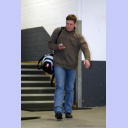 SCM-Trainer Alfred Gislason verl�sst die Ostseehalle.