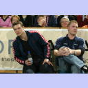 Nur Zuschauer: Die Verletzten Flensburger Knudsen und Boldsen.