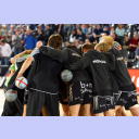 Die Zebras vor dem Anpfiff.