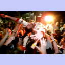 Vid Kavticnik feierte in seinen Geburtstag hinein.