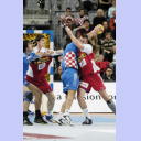 WM 2007: CRO - CZE: Filip Jicha in der Deckung.