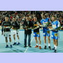 Ehrung f�r die Weltmeister.