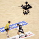 Gensheimer und L�vgren - beobachtet von der Kamera.