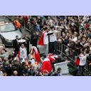 Autokorso zum Rathaus.