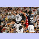 Nikola Karabatic steigt hoch.