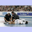 Kim Andersson verletzte sich schwer.