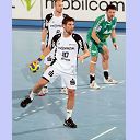 Stefan L�vgren beim Strafwurf.