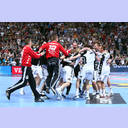 Jubel nach dem Final-Einzug.