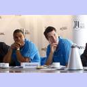 Saisoner�ffnungspressekonferenz 2011: Daniel Narcisse und Kim Andersson.