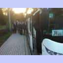 Abfahrt zur Veszprem-Arena.