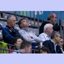 WM 2013: GER-TUN: HBL-Pr�sident Rainer Witte, der ehemalige Bundestrainer Heiner Brand und DHB-Vizepr�sident Horst Bredemeier.