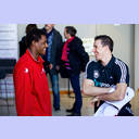 WM 2013: Medientreff: Wael Jallouz und Dominik Klein.