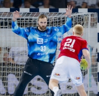 Andreas Wolff in action.