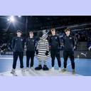 Tobias Dengler, Julius Eisend, Hein Daddel, Anton Hahn und Jasper Ansch�tz - Ehrung f�r den U17-WM-Titel.